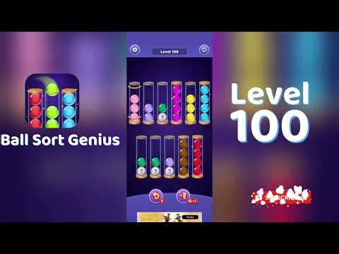 Ball Sort Genius Level 100 Walkthrough | Go Answer 🧩✨