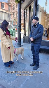 Boston, Labrador Retriever, Orchard & Broome St., New York, NY • “I bought this jacket yesterday and was like, wait, now I look like my dog. I’m from Boston, and I never really go back home, and she’s like my home away from home. The way I describe Boston is she’s like Marley and Me – kind of a nightmare in the best way possible, but the sweetest. I was telling you before, she poops in the crosswalk every day. So, like, as we’re crossing the street and the light’s about to change, the cars are a