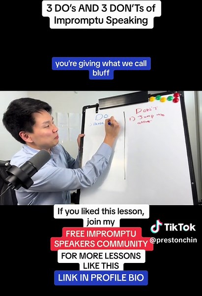 3 DO’s AND 3 DON’Ts of Impromptu Speaking