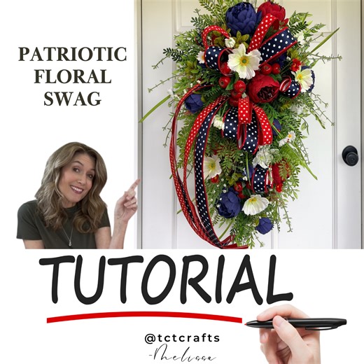 Digital Download: Patriotic Swag Tutorial | PDF + Video Link | DIY Cra