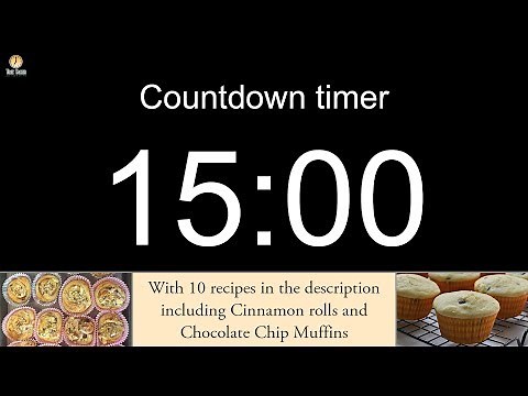 15 minute Countdown timer with alarm (including 10 recipes)