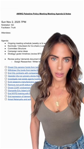 Leaked DSA meeting document exposes Mamdani’s actual Day 1 agenda for NYC. Spoiler alert: it has nothing to do with affordability and everything to do with antisemitism. Thank you @alizalichtxo for bringing this to our attention. I am unpacking the bullet points here. | Lizzy Savetsky