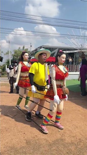 Alright, let's do some cool dance moves in front of the parade float! #dance #cosplay