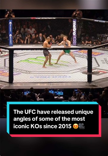 The UFC have released unique angles of some of the most iconic KOs since 2015 😍🎥 📹: @UFC #UFC #MMA #boxing #ConorMcGregor #