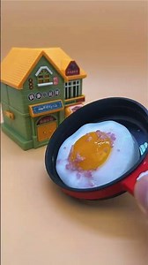 I made egg pudding for Piggy today, do you like it #cute as a button #parenting #stop motion animati