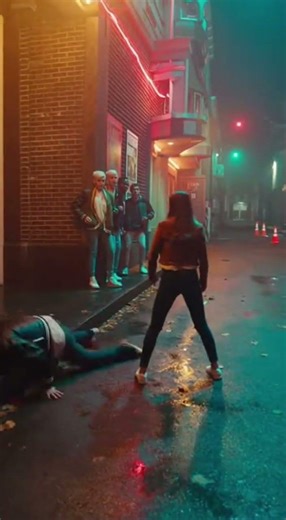 She fights back! 🥋 Epic street takedown #SelfDefense #MartialArts #Karma