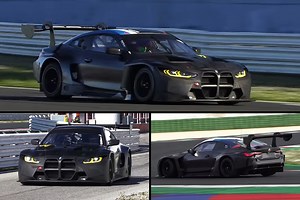 2023 BMW M4 GT3 Flexes All-Carbon Fiber Body at Misano Circuit