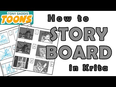 How to Make Storyboards in Krita **BONUS WIZ101 BOARD at the END**