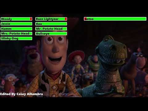 Toy Story 3 (2010) Incinerator Scene with healthbars (30K Subscribers Special)