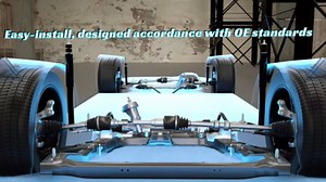 SCITOO Front and Rear Shock Absorbers Struts Compatible with 2010-2015 for Freightliner for Sprinter 2500, 2010-2018 for Mercedes-Benz for Sprinter 2500, Replace 331702 553003 343484 Shocks 4PCS