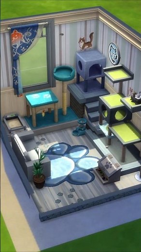 Cozy Sims 4 pet room ideas for your cats 🐾✨ #sims4 #sims4build #sims4ideas