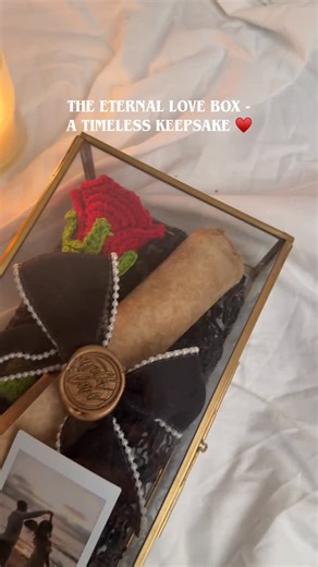 Personalised Gifts | Letters | The eternal love letter box filled with your love🤍 A heartfelt Typewritten letter, a memory you cherish and a rose. Everything that screams... | Instagram