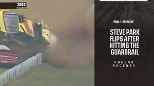 A scary Pocono Raceway wreck for Steve Park and Dale Earnhardt Jr. in 2002. | NASCAR on FOX