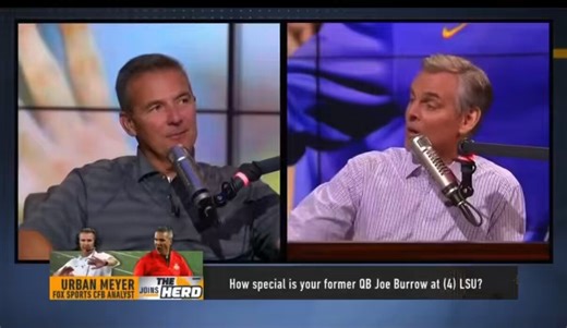 Remember when Colin Cowherd asked Urban Meyer how Joe Burrow got out of Ohio not knowing that he played for Ohio State for 3 seasons 😂