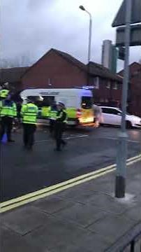 Everton fans clash with millwall supporters