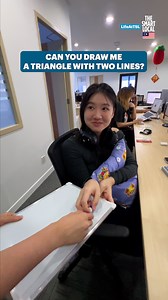 31K views · 79 reactions | How to draw a triangle with 2 lines...❓ #tiktokgame #drawing #trend #tiktokchallenge #triangle #officegames #malaysia | The Smart Local Malaysia | Facebook