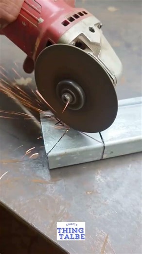 Using a combination square and scribe to layout precise cutting lines on square tubing