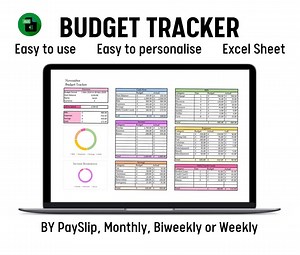 Budget Tracker Excel Sheet Monthly Budget Planner Template Finance Tracker Savings Tracker - Etsy Canada