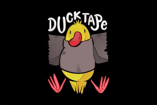 Duck Tape Embroidery Design, Duck Tape Machine Embroidery, 4 Sizes, Instant Download - Etsy