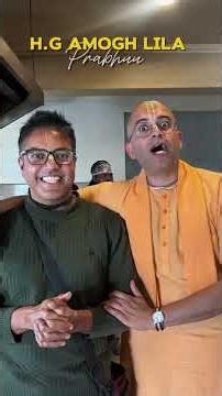 H.G. Amogh Lila Prabhu at Sunaina’s Devotee Kitchen Experience#AmoghLilaPrabhu#sunainadevoteekitchen