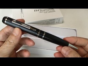 Pen-shaped hidden camera, 1080P HD, hidden pen recorder (built-in 16GB SD card), Japanese instruc...