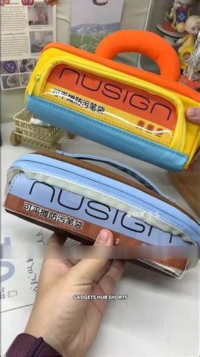 This Pencil Case is SO SATISFYING 🤯✨ Kawaii Style Pencil Pouch💛✨ So Cute #shorts #stationery #kawaii