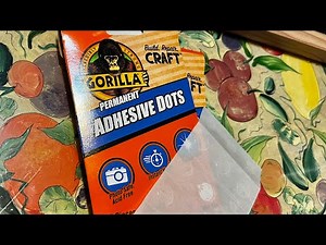Gorilla Permanent Glue Dots - first try