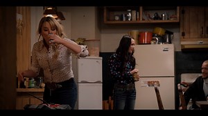 Mia (Eden Brolin) and Laramie (Hassie Harrision) barreled right into the bunkhouse! | Yellowstone
