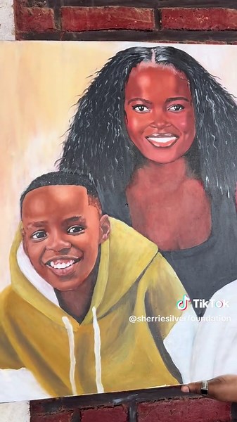 @sherriesilver received a special gift today 🖼️ 🖌️ #sherriesilverfoundation #art #painting