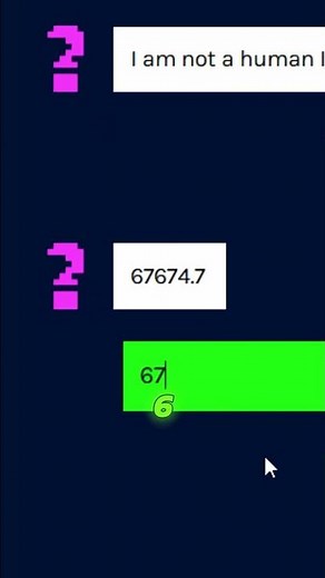 Multiply 67 Human or AI ? but I started with finally human or NOT? Is it a Human or AI in this game?
