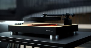 Spin your wax on a cushion of air with this levitating turntable