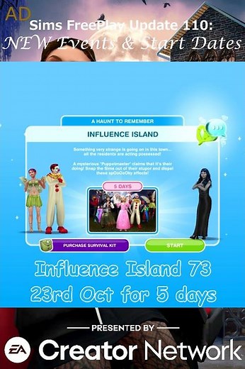 Oct - Nov 2025 UPDATE ⬆️ New Events & Start Dates #thesimsfreeplayupdate #simsfreeplay #ad