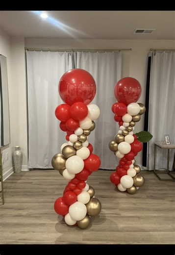 Cómo crear una columna de globos en espiral