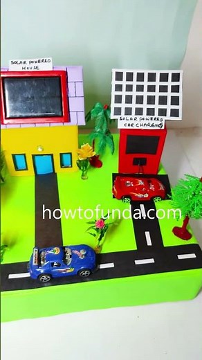 solar agriculture working model and energy project - science project - #shorts | howtofunda