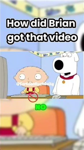 What Is Stewie Watching on the Computer? 😳💻 | Family Guy | #familyguy #familyguyfunnymoments #shorts
