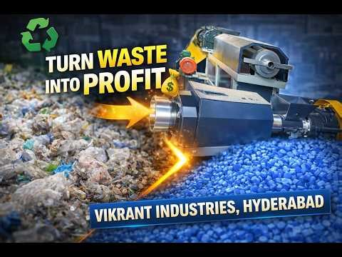 Turn Plastic Waste into Profit | Two Stage Plastic Recycling Machine |
