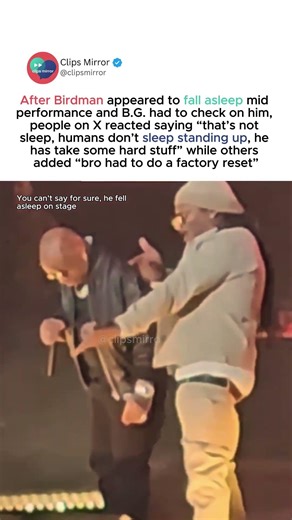 Birdman “appears to fall asleep on stage” gets wild reactions goes viral 😳🔥 #Birdman