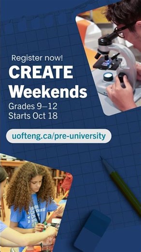 CREATE Weekends: From Senses to Sensors (for students in Grades 9–10) – U of T Engineering