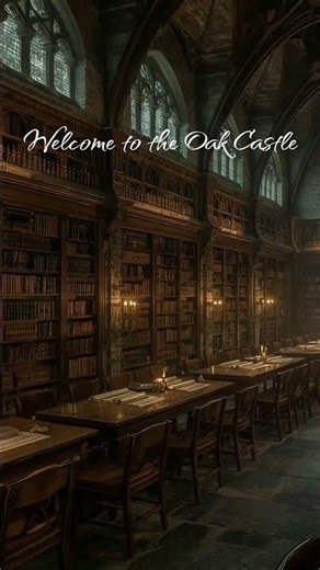 Magical Ancient Library Ambience #asmr #studymusic #cozy #shorts #studywithme