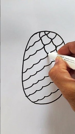 Learn to draw a pineapple 🍍 step by step! Fun, easy, and creative for all ages. #PineappleDrawing