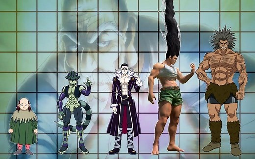 【全职猎人】 角色体型对比