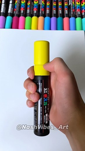 NashVibes Art on Instagram: "[ 🍥 ] Trying out this HUGE Yellow Marker!🙌 What color should I do next for this series?👀 I wanted to draw a Naruto doodle head to celebrate Naruto’s 20th Anniversary!🎉🍥 Hope u Enjoy! • - Follow me @nashvibes_art - YT: NashVibes Art • • • #drawing #marker #art #satisfying #naruto #artist #reels #yellow #creativeart #naruto20thanniversary #artoninstagram #posca #painting #paintmarkers #nashvibes_art"