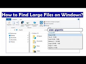 How to Find Large Files in Windows