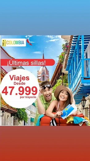 Compra ya ⬇️ $47.999 vuelos nacionales en promocion 🇨🇴 einternacionales 50% 🌍