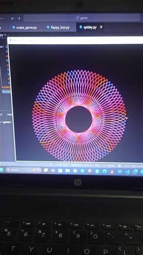 Python code in hindi for beginners #coding #pythonprojects #programming #star #pythonanimation