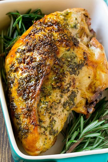 Roasted Turkey Breast with Garlic and Herbs