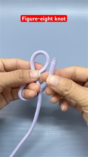 Slow-motion tutorial for the figure-eight knot
