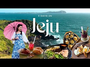5 Days in Jeju 🇰🇷 | Scenic Coastal Road Trip 🌊 Udo Island & Jeju’s Best Cafés | Travel Guide