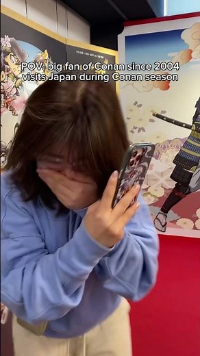 Huge Conan Fan visits Japan🇯🇵 during Conan Season #detectiveconan #japan #usj #osaka