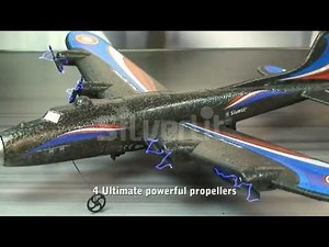 Flying Toys 2 Ch Speedy Plus R/C Plane with 4 Propellers From Silverlit